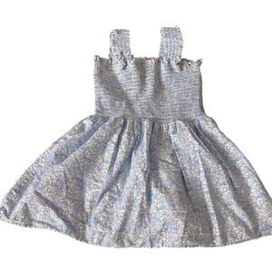 Aqua Blue Floral Flared Camisole